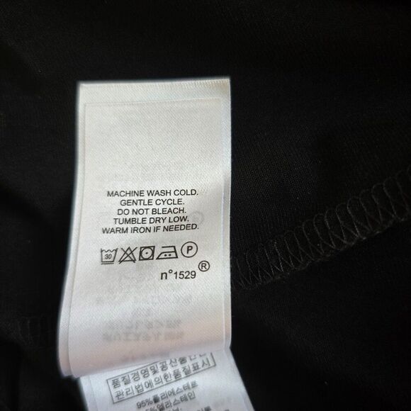 LAUREN RALPH LAUREN Dress Navy Black Lace Bell Sleeve Ruched Sheath Womens Sz 4 - Picture 12 of 12